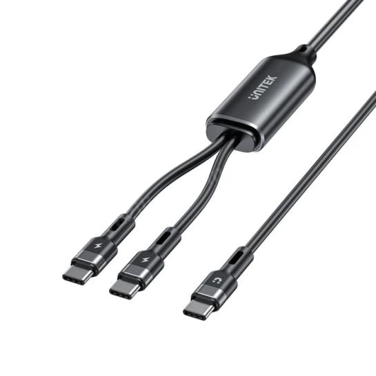 UNITEK 2in1 TYPE-C HIZLI ŞARJ KABLO (C14146ABK01-1.8M) Res3