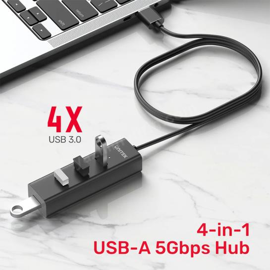 UNITEK 4-IN-1 USB-A 5GBPS HUB (Y-3089V01) Res3
