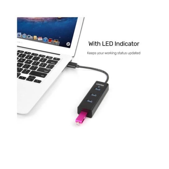 UNITEK 4 PORTS USB 3.0 HUB (Y-3089) Res6