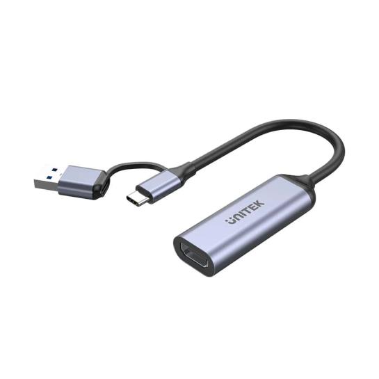 unıtek 4k vıdeo capture hdmı to usb-c/a (v1167a) ürün fotoğrafı unıtek 4k vıdeo capture hdmı to usb-c/a (v1167a) resmi, unıtek 4k vıdeo capture hdmı to usb-c/a (v1167a) fotoğrafı