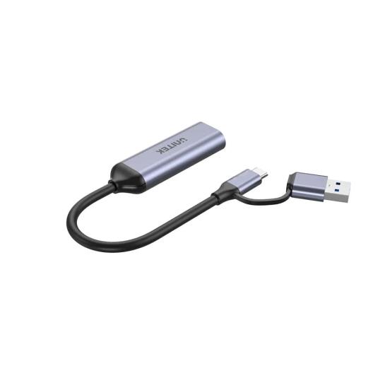 UNITEK 4K VIDEO CAPTURE HDMI TO USB-C/A (V1167A) Res2