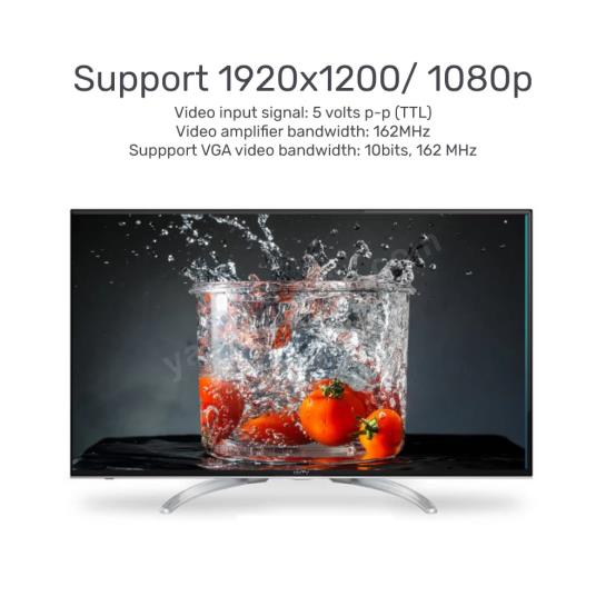 UNITEK HDMI TO VGA SES DESTEKLİ 1080P (Y-6333) Res3