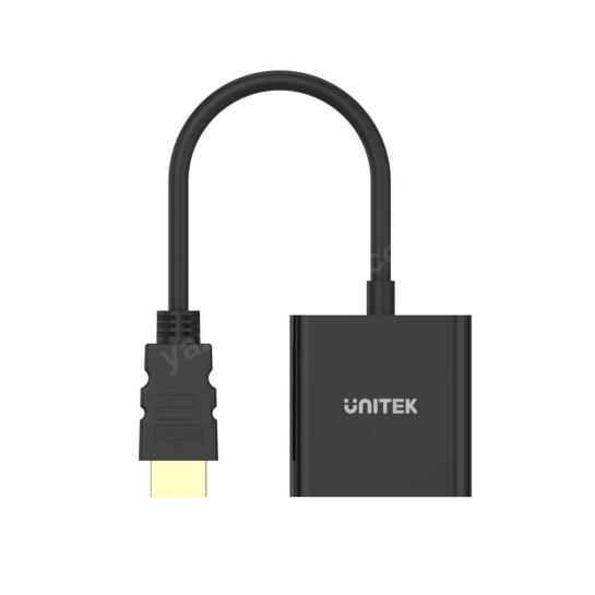 UNITEK HDMI TO VGA SES DESTEKLİ 1080P (Y-6333) Res6