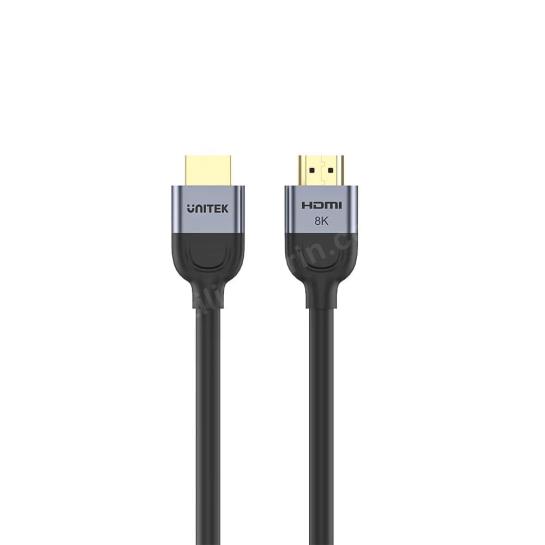 UNITEK HDMI2.1 KABLO 1MT 8K&60Hz (C11086GY01-1M) Res8