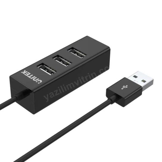 UNITEK TYPE-A TO 4 PORT USB HUB 80CM KABLO(Y-2140) Res3