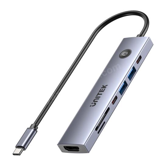 unıtek uhub s7 pro 7-ın-1 5gbps usb-c hub (h1124agy01) ürün fotoğrafı unıtek uhub s7 pro 7-ın-1 5gbps usb-c hub (h1124agy01) resmi, unıtek uhub s7 pro 7-ın-1 5gbps usb-c hub (h1124agy01) fotoğrafı