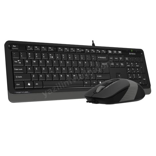 A4 TECH F1010 Q USB GRİ TR MM KLAVYE+OPTİK MOUSE Res3