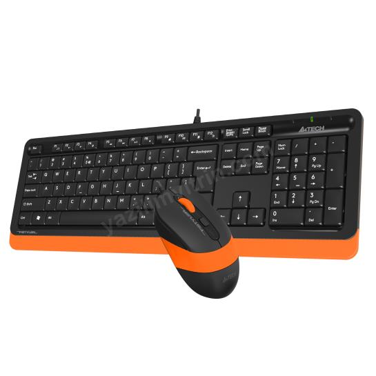 A4 TECH F1010 Q USB TURUNCU MM KLAVYE+OPTİK MOUSE Res3