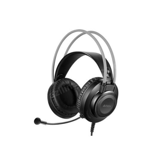 A4 TECH FH-200U SİYAH GRİ MİKROFONLU KULAKLIK USB Res4