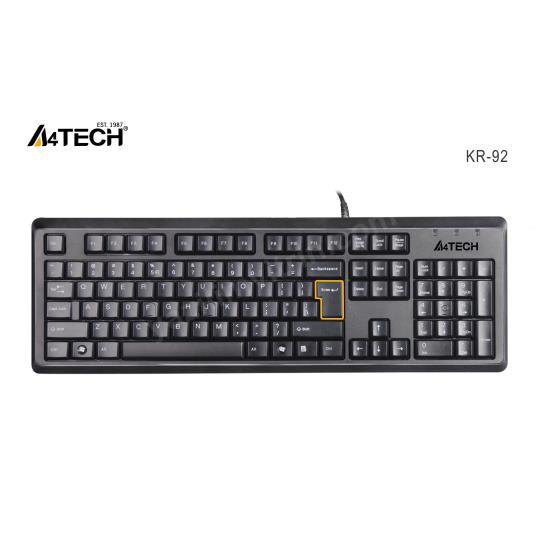 A4 TECH KR-92 Q KLAVYE USB STANDART SİYAH Res5