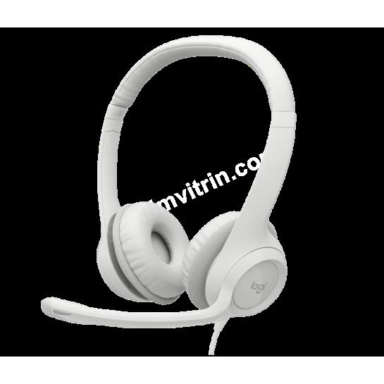 LOGITECH H390 MIKROFONLU BEYAZ KULAKLIK 981-001286 Res2