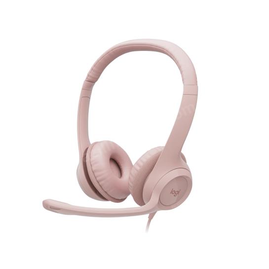 logıtech h390 mıkrofonlu pembe kulaklık 981-001281 ürün fotoğrafı logıtech h390 mıkrofonlu pembe kulaklık 981-001281 resmi, logıtech h390 mıkrofonlu pembe kulaklık 981-001281 fotoğrafı