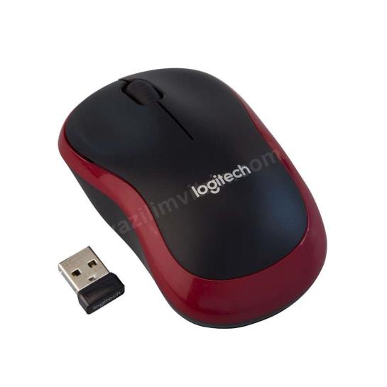 LOGITECH M185 NANO MOUSE KABLSZ BLACK/RED 910-002237 Res2