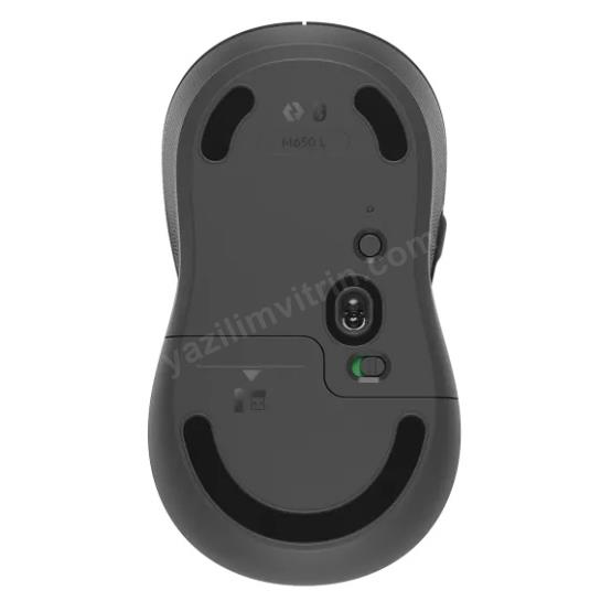 LOGİTECH M650 L SİGNATURE KABLOSUZ TAM BOYUTLU MOUSE SİYAH 910-006236 Res4