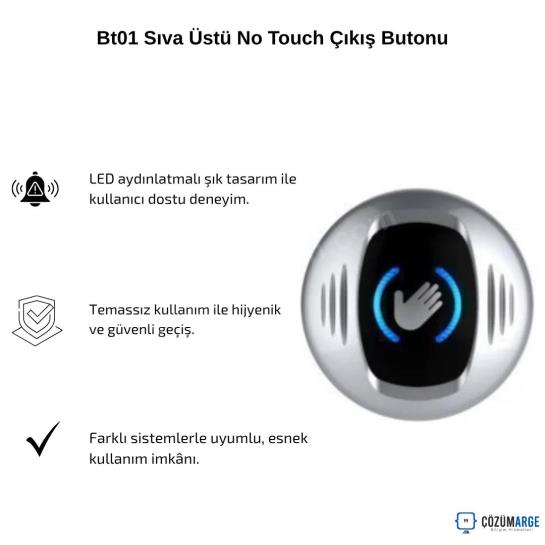 Bt01 Sıva Üstü No Touch Çıkış Butonu Bt01 Sıva Üstü No Touch Çıkış Butonu