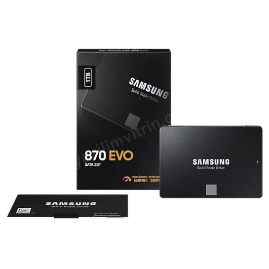 1TB SAMSUNG 870 560/530MB/s EVO MZ-77E1T0BW SSD (Resmi Distribütör Garantili) Res8