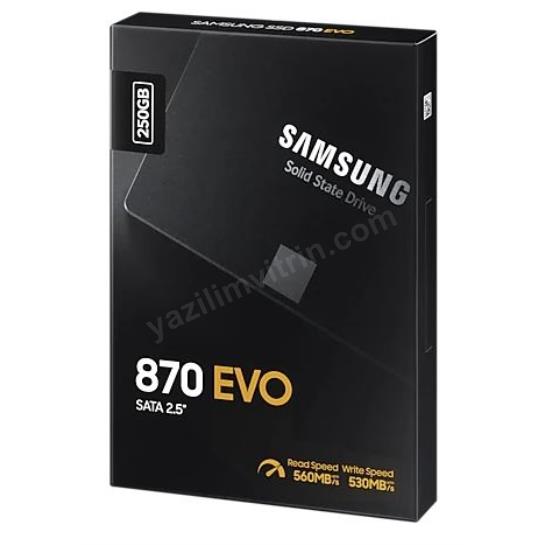 250GB SAMSUNG 870 560/530MB/s EVO MZ-77E250BW SSD (Resmi Distribütör Garantili) Res7