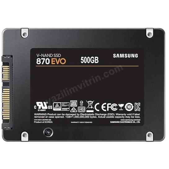 500GB SAMSUNG 870 560/530MB/s EVO MZ-77E500BW SSD (Resmi Distribütör Garantili) Res2