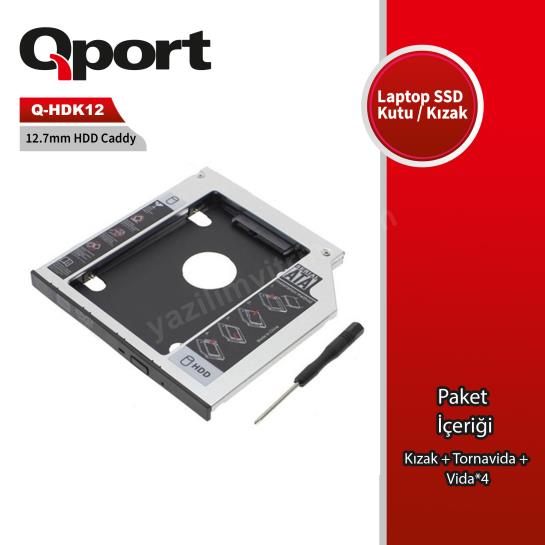 qport q-hdk12 2.5" hdd/ssd uyumlu cevırıcı 12.7" kızak ürün fotoğrafı qport q-hdk12 2.5" hdd/ssd uyumlu cevırıcı 12.7" kızak resmi, qport q-hdk12 2.5" hdd/ssd uyumlu cevırıcı 12.7" kızak fotoğrafı
