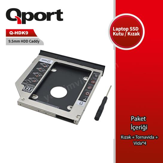 qport q-hdk9 2.5" hdd/ssd uyumlu cevırıcı 9.5" optık sata kızak ürün fotoğrafı qport q-hdk9 2.5" hdd/ssd uyumlu cevırıcı 9.5" optık sata kızak resmi, qport q-hdk9 2.5" hdd/ssd uyumlu cevırıcı 9.5" optık sata kızak fotoğrafı