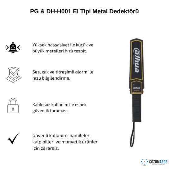 PG & DH-H001 El Tipi Metal Dedektörü PG & DH-H001 El Tipi Metal Dedektörü
