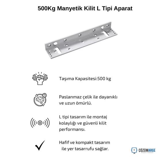 500Kg Manyetik Kilit L Tipi Aparat 500Kg Manyetik Kilit L Tipi Aparat