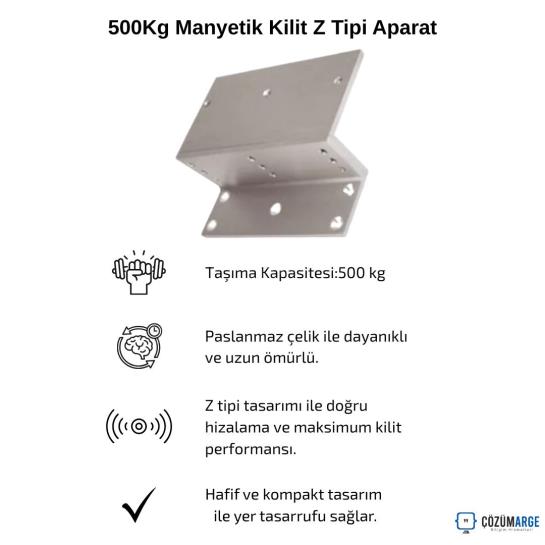 500Kg Manyetik Kilit Z Tipi Aparat 500Kg Manyetik Kilit Z Tipi Aparat