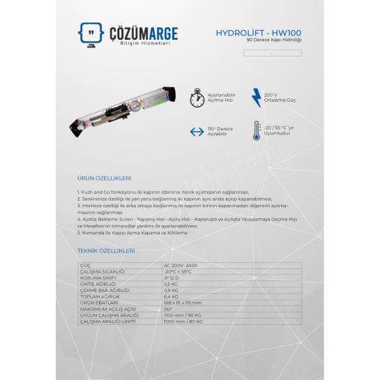 HYDROLİFT HW100 90 DERECE KAPI HİDROLİĞİ HYDROLİFT HW100 90 DERECE KAPI HİDROLİĞİ