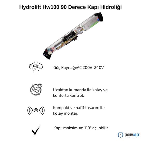 Hydrolift Hw100 90 Derece Kapı Hidroliği Hydrolift Hw100 90 Derece Kapı Hidroliği
