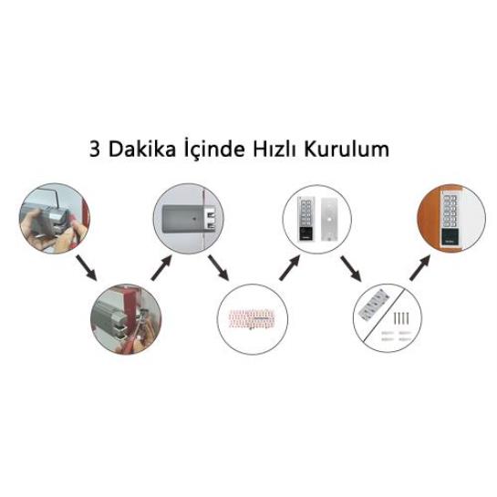 Secukey D5 Elektronik Pilli Kablosuz Kapı Kilit ve Kontrol Sistemi Secukey D5 Elektronik Pilli Kablosuz Kapı Kilit ve Kontrol Sistemi