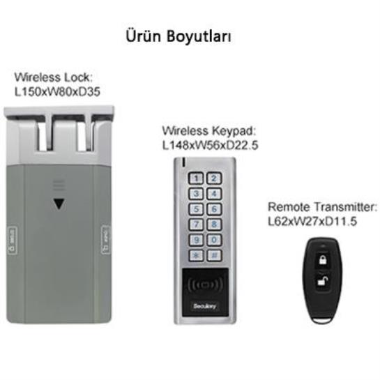 Secukey D5 Elektronik Pilli Kablosuz Kapı Kilit ve Kontrol Sistemi Secukey D5 Elektronik Pilli Kablosuz Kapı Kilit ve Kontrol Sistemi