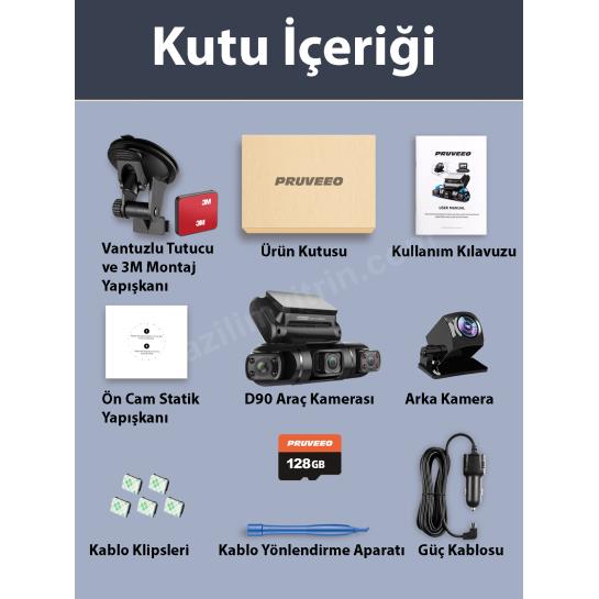 pruveeo d90-4ch fhd wı-fı gps + 128gb sd kart kame ürün fotoğrafı pruveeo d90-4ch fhd wı-fı gps + 128gb sd kart kame resmi, pruveeo d90-4ch fhd wı-fı gps + 128gb sd kart kame fotoğrafı