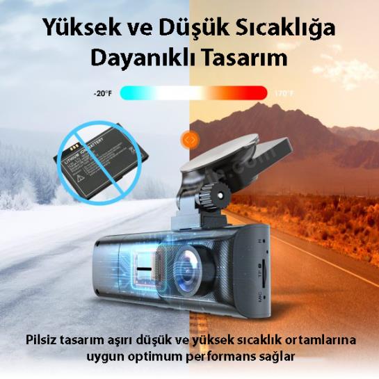 REXING R316 4K GPS WI-FI ARAC KAMERASI + 64GB SD Res3