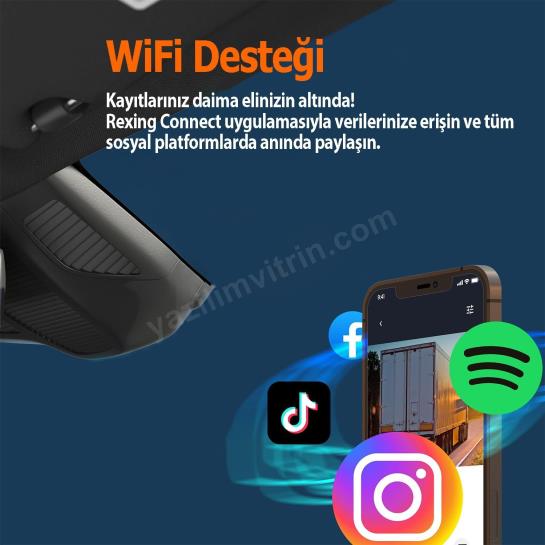 REXING V1 LITE 2K WIFI ARAC KAMERASI + 32GB SD KAR Res14