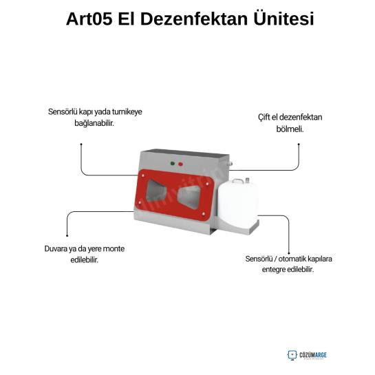 Art05 El Dezenfektan Ünitesi Makınası Özellikleri Art05 El Dezenfektan Ünitesi Makınası