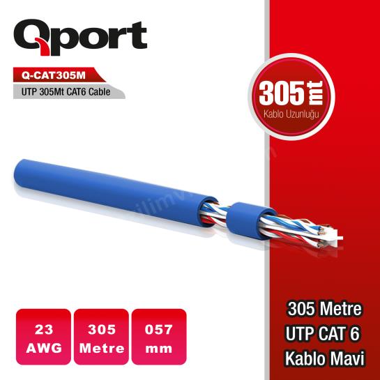 qport q-cat6m utp 305m utp 23awg mavi network kablo ürün fotoğrafı qport q-cat6m utp 305m utp 23awg mavi network kablo resmi, qport q-cat6m utp 305m utp 23awg mavi network kablo fotoğrafı