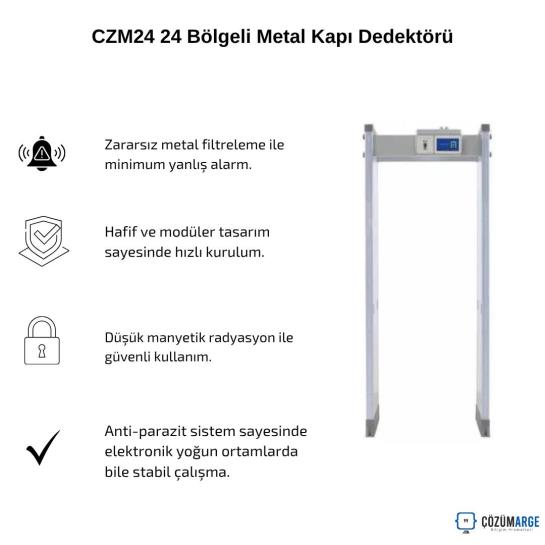 CZM24 24 Bölgeli Metal Kapı Dedektörü CZM24 24 Bölgeli Metal Kapı Dedektörü