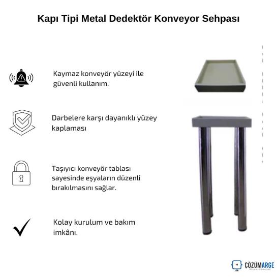 Kapı Tipi Metal Dedektör Konveyor Sehpası Kapı Tipi Metal Dedektör Konveyor Sehpası