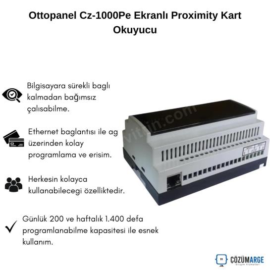 Ottopanel Cz-1000Pe Ekranlı Proximity Kart Okuyucu Ottopanel Cz-1000Pe Ekranlı Proximity Kart Okuyucu