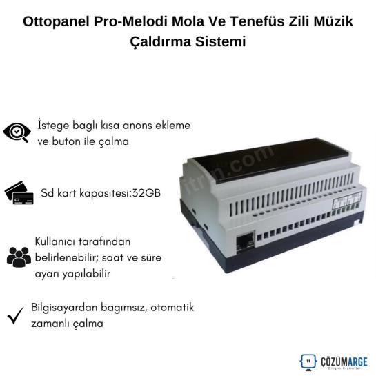 Ottopanel Pro-Melodi Mola Ve Tenefüs Zili Müzik Çaldırma Sistemi Ottopanel Pro-Melodi Mola Ve Tenefüs Zili Müzik Çaldırma Sistemi