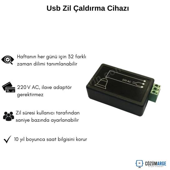 Usb Zil Çaldırma Cihazı Usb Zil Çaldırma Cihazı
