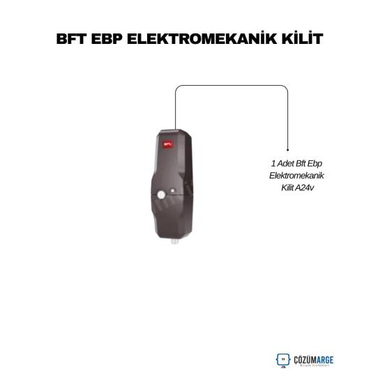 BFT EBP A24V elektromekanik kilit, kanatlı kapılarda güvenliği artırır, rüzgar direnci sağlar ve BFT kontrol kartlarıyla uyumlu çalışır. , BftEbpA24V , BftElektrikliKilit , KanatlıKapıKilidi , 24VElektromekanikKilit , BftOtomasyon , DaireselKanatlıKapı , BftKapıOtomasyonu , RüzgarDirençliKilit