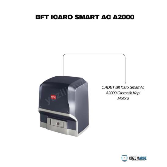 Bft Icaro Smart AC A2000, 2000 kg’a kadar yana kayar kapılar için yağ banyolu, dijital ekranlı ve güvenli endüstriyel otomatik kapı motorudur. , BftOtomatikKapıMotoru , BftIcaroSmartA2000 , YanaKayarKapıFabrikaGirişi , EndüstriyelKapıMotoruKamuKurumu , 2000KgKapıMotoruSiteGirişi , TekMotorOtoparkGirişi