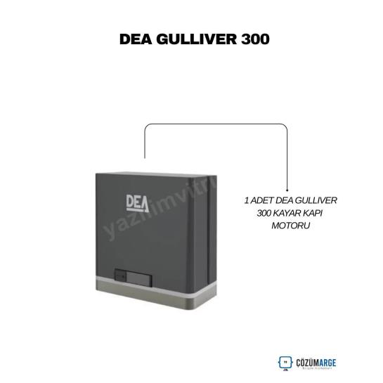 DEA Gulliver 300, 3 ton kapı ağırlığına kadar güçlü performans sunan endüstriyel kayar kapı motorudur. Sessiz, dayanıklı ve kesintisiz çalışır. , DEAGulliver , DEAGulliver3000 , KayarKapıMotoru , EndüstriyelKapıMotoru , 3TonKapıMotoru