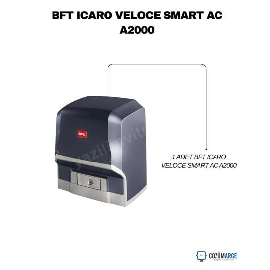 BFT Icaro Veloce Smart AC A2000 hızlı kayar kapı motoru seti; 2 tona kadar endüstriyel kapılarda güçlü, güvenli ve yüksek performanslı otomatik çözüm. , BFTIcaroVeloce , BFTOtomatikKapıMotoruFabrikaGirişi , IcaroA2000 , HızlıKayarKapıMotoruEndüstriyelAlan , BFTHızlıKapıMotoru , 2TonKapıMotoruSanayiGirişi , EndüstriyelKapıMotoruDepoGirişi