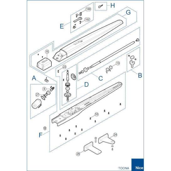 Nice Toona 6024 HS Kit, ağır hizmet tipi yüksek hızlı kapı motoru setiyle 6 metreye kadar dairesel kapılarda hızlı, güvenli ve sessiz otomasyon sunar. , NiceToona6024HS , NiceHiSpeedKapıMotoru , DaireselKapıOtomasyonu , AğırHizmetKapıMotoru , YüksekHızlıKapıSeti , 6MetreKapıMotoru , NiceKapıMotoruKit