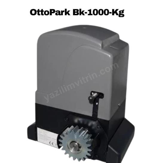 OttoPark BK-1000 Kg yana kayar kapı motoru seti; 1000 kg taşıma kapasitesi, 300 kumanda hafızası, fotosel ve flaşörlü güvenli otomatik kapı çözümü. , OttoPark,, KayarKapıMotoru,, Bk-10000,, CozumArge