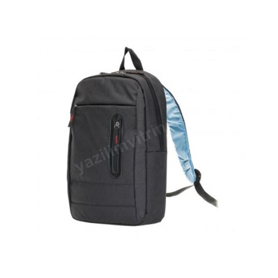 PLM CASTELO NOTEBOOK SIRT ÇANTASI SİYAH 15.6" Res5