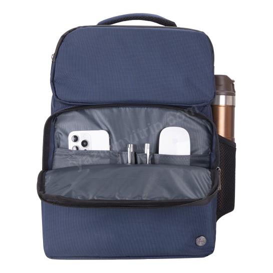 PLM OCTAGON NOTEBOOK SIRT ÇANTASI LACİVERT 15.6" Res5