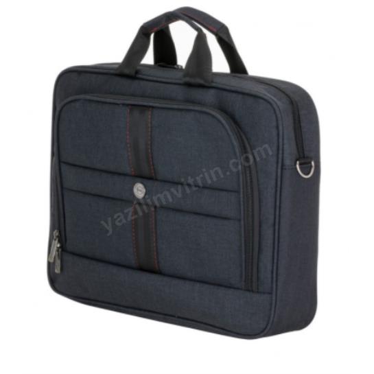 PLM SANTORİ NOTEBOOK ÇANTASI SİYAH 15.6" Res3